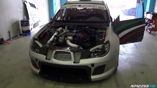 Subaru Impreza STi Time Attack Car @ Track! - LOUD Backfires