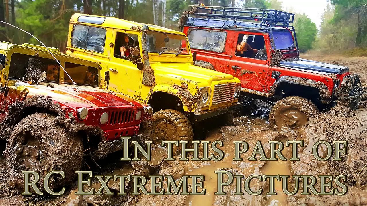 RC Cars MUD OFF Road — Land Rover Defender 90 and Hummer H1 #1— RC Extreme
