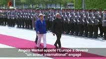 Merkel appelle l'Europe à devenir un 