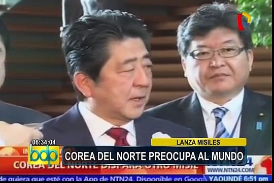 Reacciones por pruebas de misil balístico de Corea del Norte