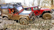 RC Trucks MUD OFF Road Rescue and Stuck — RC Jeep Wrangler Rubicon VS Land Rover Defender 9