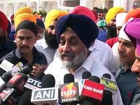 sukhbir badal on 21 sikhs