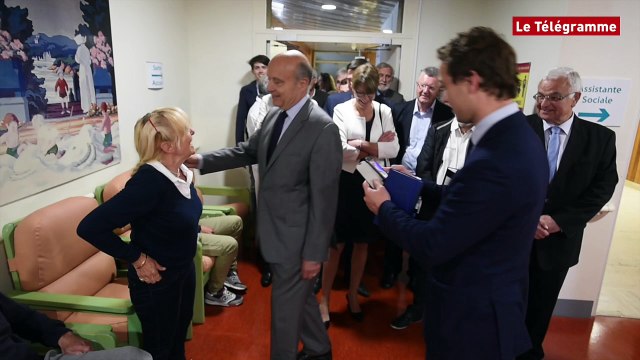 Roscoff (29). Alain Juppé à Perharidy