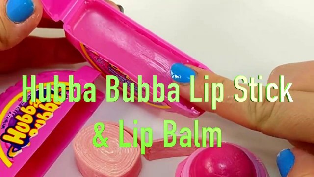DIY HUBBA BUBBA Bubble Gum Lipstick & Lip Balm! Using REAL Bubble