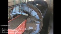 World Amazing Modern Intelligent Technology Machines Unloading Coal Train Rotary Dumper O