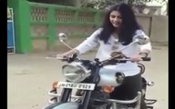 Woman Ride Motorbikes Best Skill Riding on