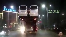 Extreme cars carrier fail - Truck driving f