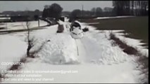 Awesome Powerful Snow Plow Train Blower Through Deep Snow railway tracks Full HD Co