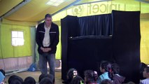 Syrian Refugee Camp, Cyber City - Hygiene Puppet Show in Arabic - First Puppet S