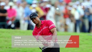 Tiger Woods' long injury history