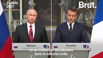 Emmanuel Macron: "Nous avons évoqué le cas des personnes LGBT en Tchétchénie"