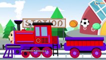 The Little Train - Learn Colors & Shapes | Educational Videos | Trains & Cars Cartoon for Kids