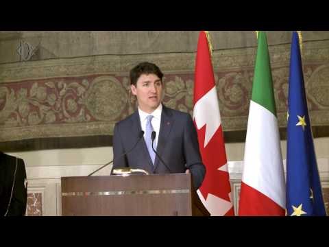 Roma - Justin Trudeau, Primo Ministro del Canada, alla Camera (30.05.17)