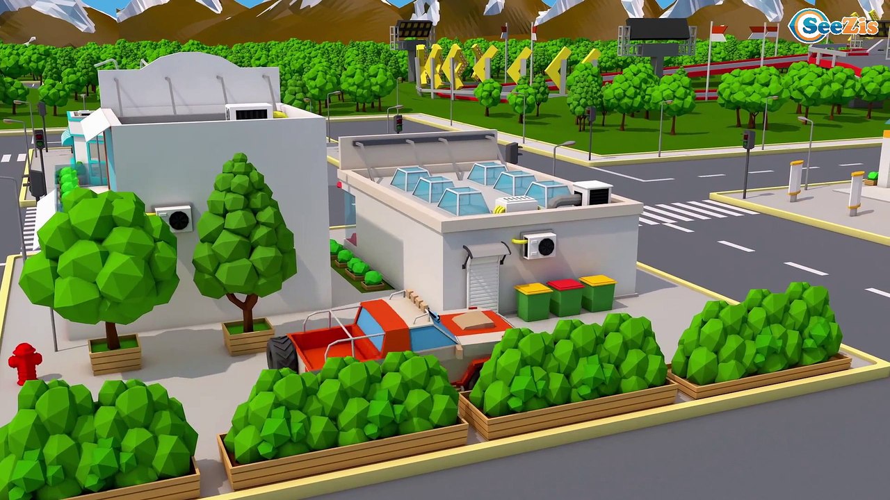 Yarış Arabası - Araba yarışmasına hazırlık -  Animasyon video - Arabalar Çizgi Filmi