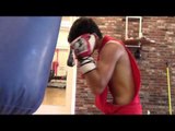 boxing standout ryan garcia punching (not slapping) heavy bag EsNews Boxing