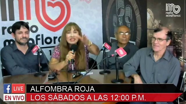 Grupo IMPACTOS en la Alfombra Roja con Noryta en Radio Miraflores Show Nueva ola Musica del Recuerdo Lima Peru