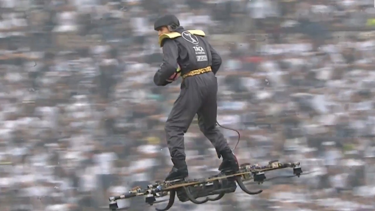 Hoverboard Delivers Soccer Ball