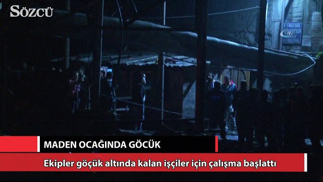 Zonguldak’ta maden ocağında göçük