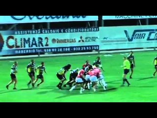 Les Essais du SU Agen face à Calvisano