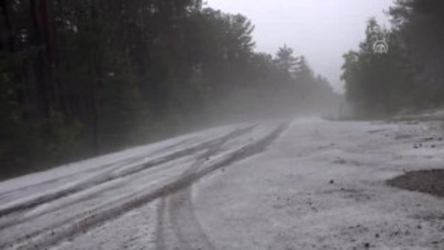 Kastamonu'da Dolu Yağışı Etkili Oldu