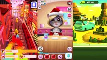 Talking Tom Gold Run vs Subway Surfers Venice and My Talking Angela Colors game for Kids ep.5,Cartoons animated anime game 2017