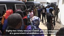 Newly released Chibok girls arrive at rehabilitation centre