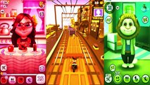 Kids cartoons My Talking Angela vs Talking Tom and Subway surf Colors Level 42 - animated series,Cartoons animated anime game 2017