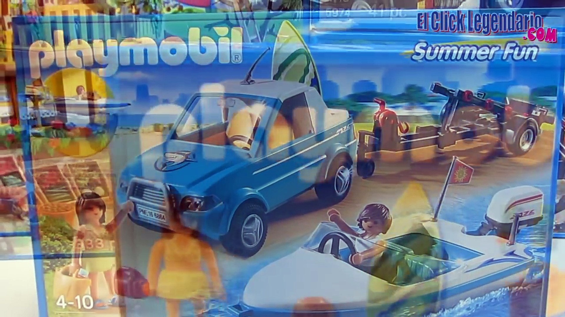 pick up con lancha playmobil