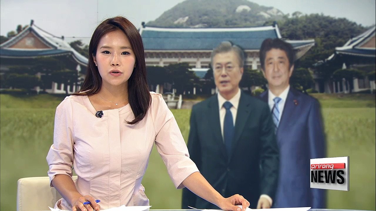 Moon, Abe reaffirm stance against North Korea provocations