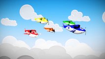 Counting song 5 Little Airplanes for children, kids, kindergarten