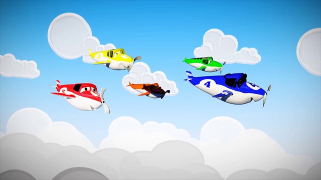 Counting song 5 Little Airplanes for children