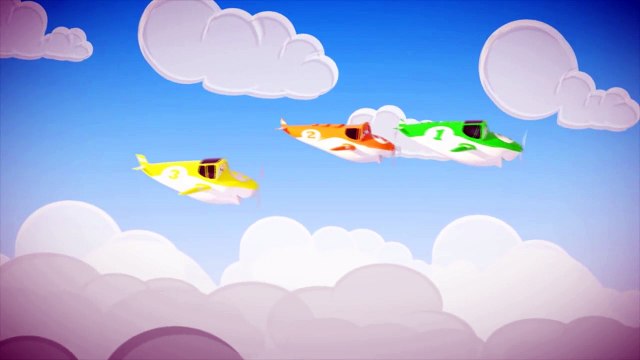 Counting song 5 Little Airplanes for children, kid
