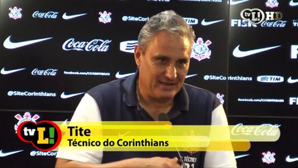 Tite se emociona ao falar da torcida do Corinthians