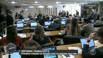 Leitura do texto da reforma trabalhista é concluída no Senado