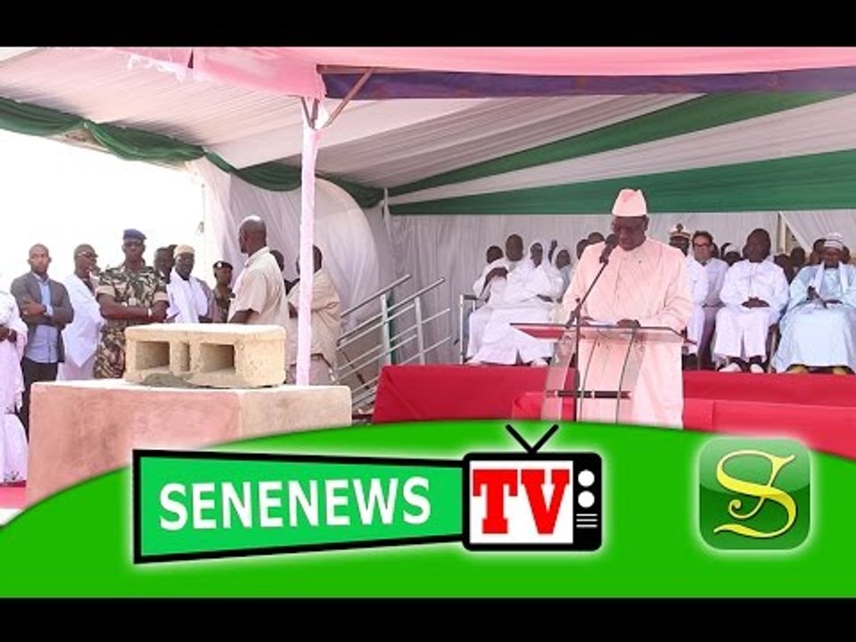 SeneNews TV : discour du president Macky sall pose premiere pierre hopital khadim rassoul