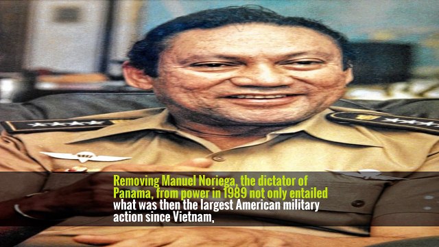 Manuel Antonio Noriega, the brash former dictator of Panama