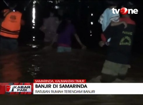 Ratusan Rumah di Samarinda Terendam Banjir Hingga Dua Meter