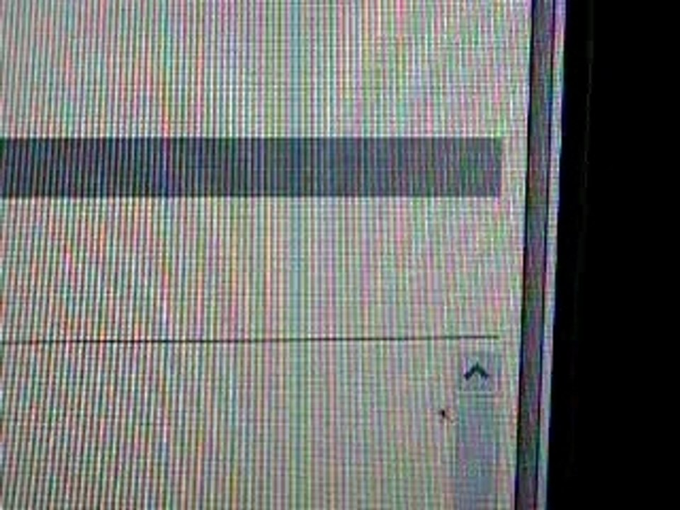 Bug dans mon écran plat