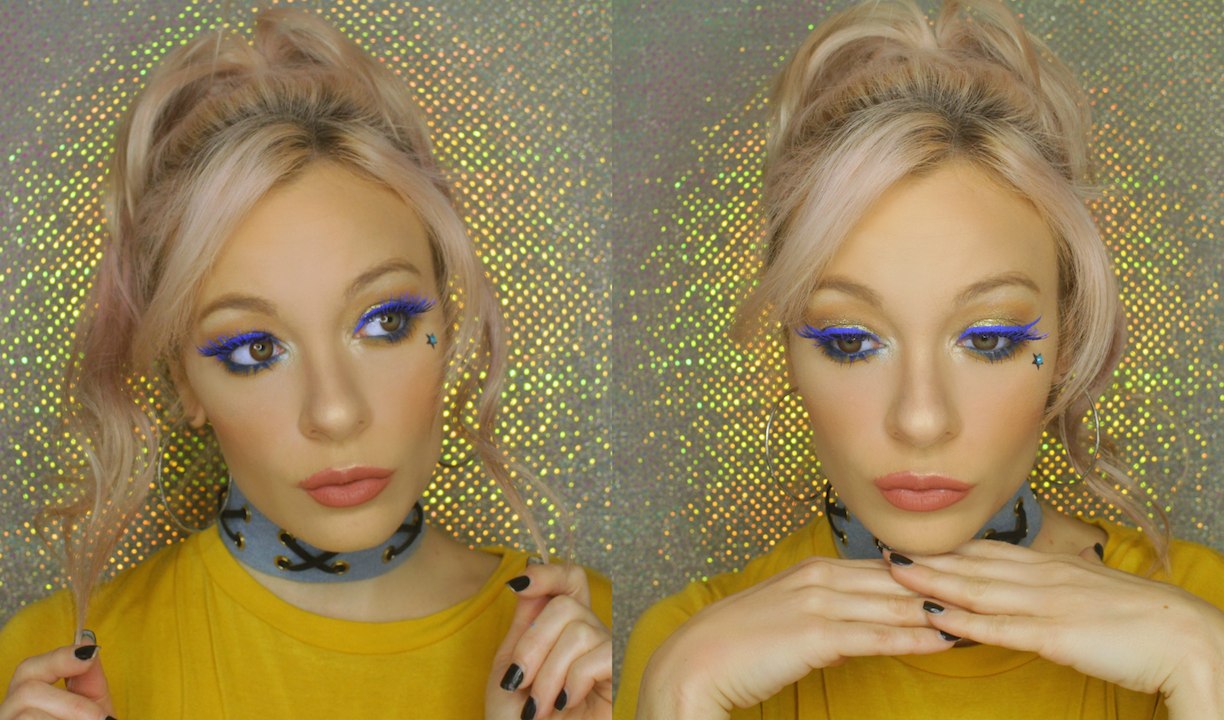 Gold + Royal Blue Makeup Tutorial | MissYarmosh
