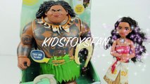 Disney Princess Moana doll & Maui and Ship Unboxing review ディズニーモアナ人形と船 Disney Moana bonec