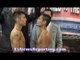 Donnie Nietes vs Juan Alejo SQUARE OFF!!! FACE OFF & WEIGH IN - EsNews Boxing