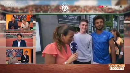 Tenisçi Maxime Hamou'dan canlı yayında çirkin hareket