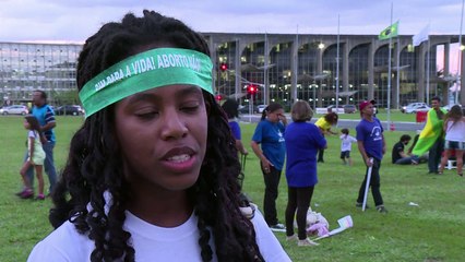 Protestan en Brasil contra legalización de aborto por Zika