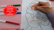 Disney Beauty and The Beast Coloring Book Videos For Kids Coloring Pages Learning Colors