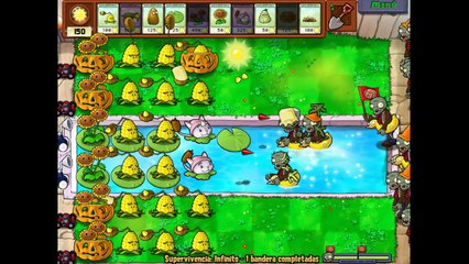plantas versus zombies supervivencia infinita 20 banderas parte 1