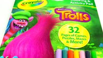 DreamWorks TROLLS Color BIGGIE and SMIDGE with Crayola Coloring and Activity Pad