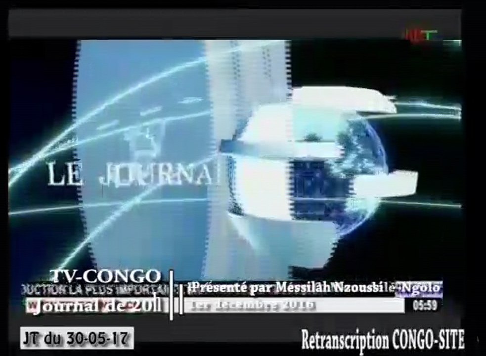 Journal de 20h TVCongo du mardi 30 mai 2017 -By Congo-Site