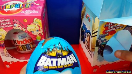 Télécharger la video: Two BIG Kinder Easter Edition Eggs: BatMan and Polly Pocket Surprise Eggs​​​