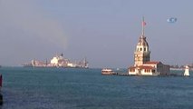 Türk Akımı İçin Gelen Dev Gemi, İstanbul Boğazı'nda