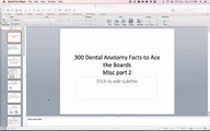 AIMMS-300 Dental Anatomy Facts to Ace the Boards - PDL & Gingival Fibers, pulproots, HOC, CEJ